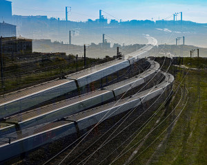 Daniel Hemar-train pour Paris